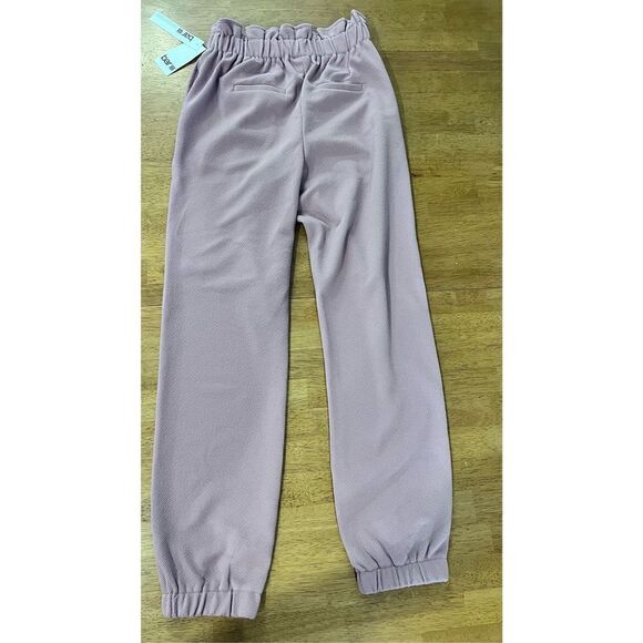 Bar III Essentials Women's Paperbag Jogger Pants Deco Mauve Size 2XS NWT P1-214 - Picture 9 of 10